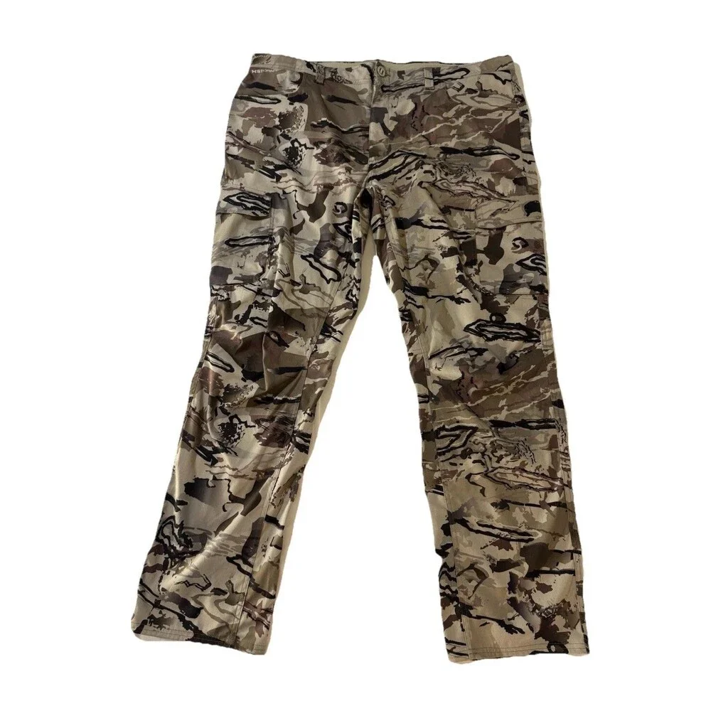 Under Armour Camo Multicolor Hunting/Tactical Pants Loose Mens Size 44x32